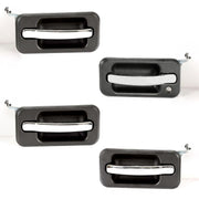 DURAFORCE 4Pcs Exterior Door Grab Handle Frame Cover Trim For 2003-2009 Hummer H2