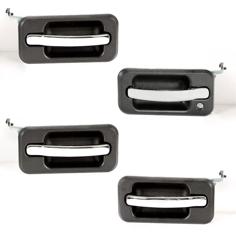 DURAFORCE 4Pcs Exterior Door Grab Handle Frame Cover Trim For 2003-2009 Hummer H2