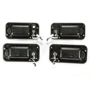 DURAFORCE 4Pcs Exterior Door Grab Handle Frame Cover Trim For 2003-2009 Hummer H2