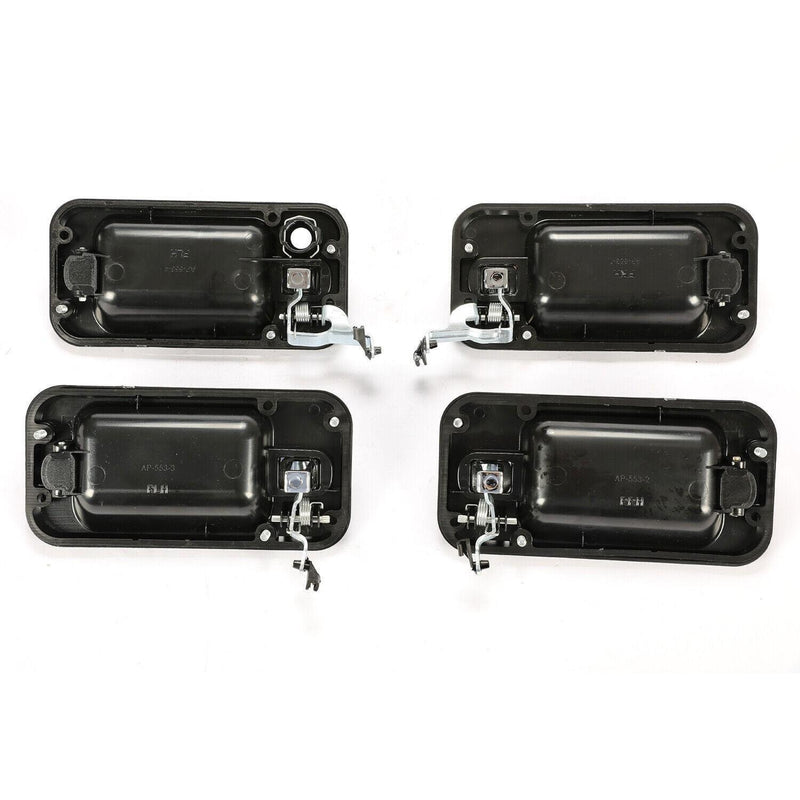 DURAFORCE 4Pcs Exterior Door Grab Handle Frame Cover Trim For 2003-2009 Hummer H2