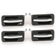 DURAFORCE 4Pcs Exterior Door Grab Handle Frame Cover Trim For 2003-2009 Hummer H2