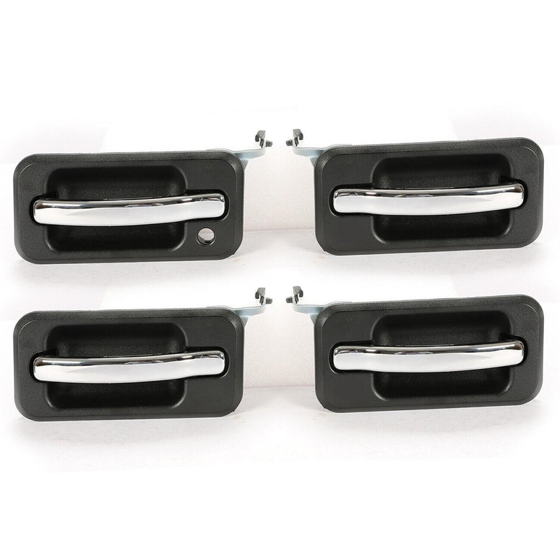 DURAFORCE 4Pcs Exterior Door Grab Handle Frame Cover Trim For 2003-2009 Hummer H2