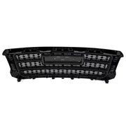 DURAFORCE Front Bumper Upper Grille Gloss Black W/Snap For GMC Sierra 2500HD 3500HD 15-19