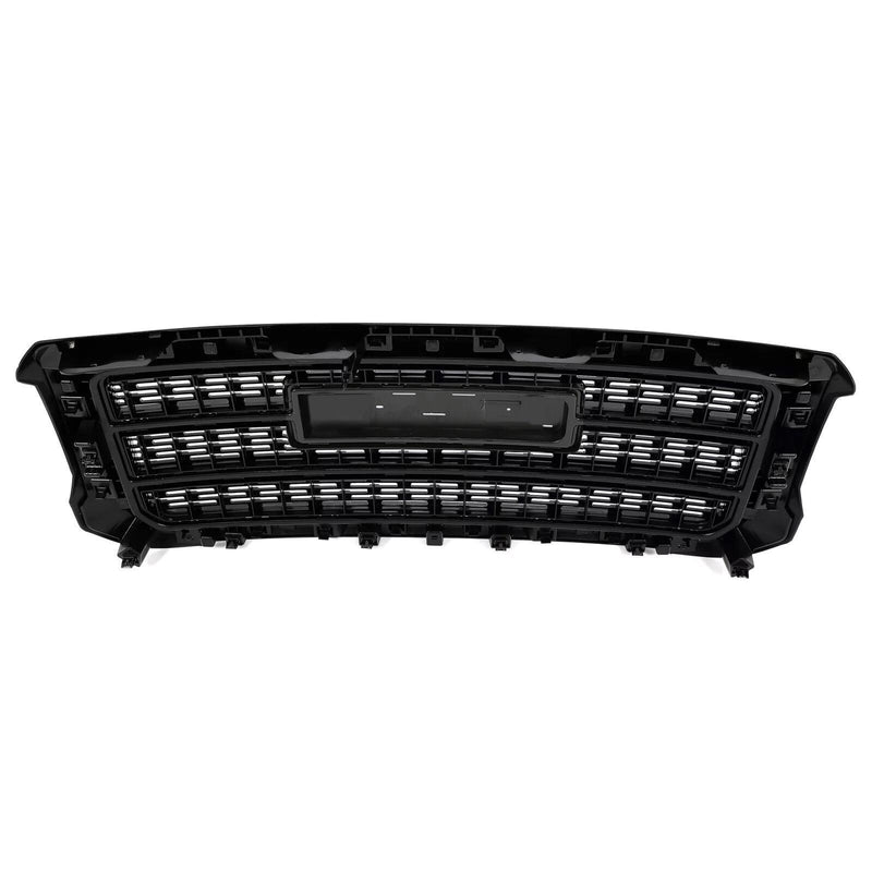 DURAFORCE Front Bumper Upper Grille Gloss Black W/Snap For GMC Sierra 2500HD 3500HD 15-19
