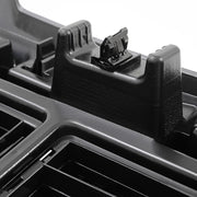 DURAFORCE Front Bumper Upper Grille Gloss Black W/Snap For GMC Sierra 2500HD 3500HD 15-19