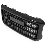 DURAFORCE Front Bumper Upper Grille Gloss Black W/Snap For GMC Sierra 2500HD 3500HD 15-19