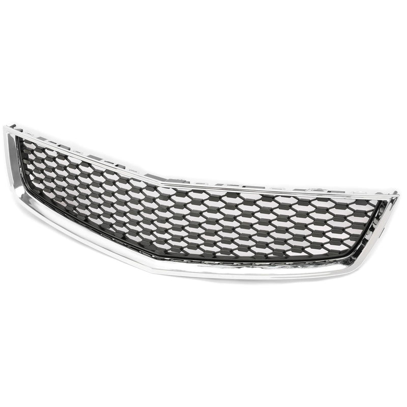 DURAFORCE For 2010-2015 Chevrolet Equinox Front Lower Grille Chrome Shell Black Insert