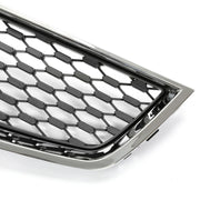DURAFORCE For 2010-2015 Chevrolet Equinox Front Lower Grille Chrome Shell Black Insert