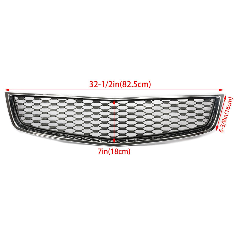 DURAFORCE For 2010-2015 Chevrolet Equinox Front Lower Grille Chrome Shell Black Insert