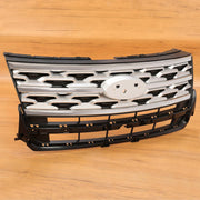 DURAFORCE Front Bumper Upper Grille ABS Grill w/Chrome For Ford Explorer XLT 2018 2019