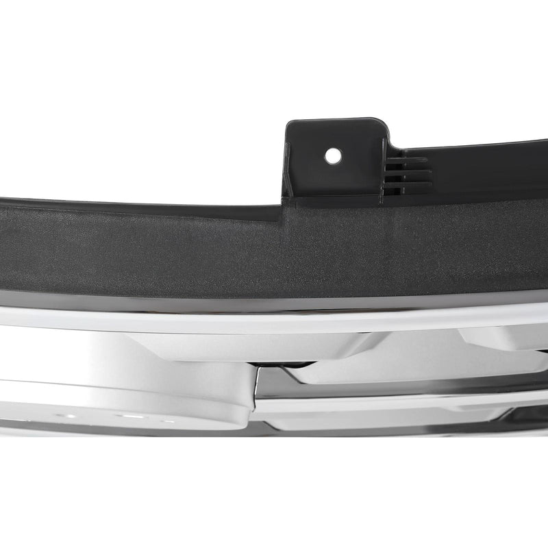 DURAFORCE Front Bumper Upper Grille ABS Grill w/Chrome For Ford Explorer XLT 2018 2019