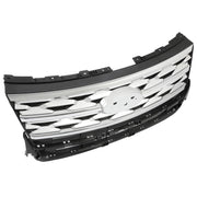 DURAFORCE Front Bumper Upper Grille ABS Grill w/Chrome For Ford Explorer XLT 2018 2019