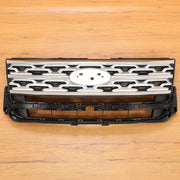 DURAFORCE Front Bumper Upper Grille ABS Grill w/Chrome For Ford Explorer XLT 2018 2019