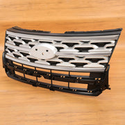 DURAFORCE Front Bumper Upper Grille ABS Grill w/Chrome For Ford Explorer XLT 2018 2019