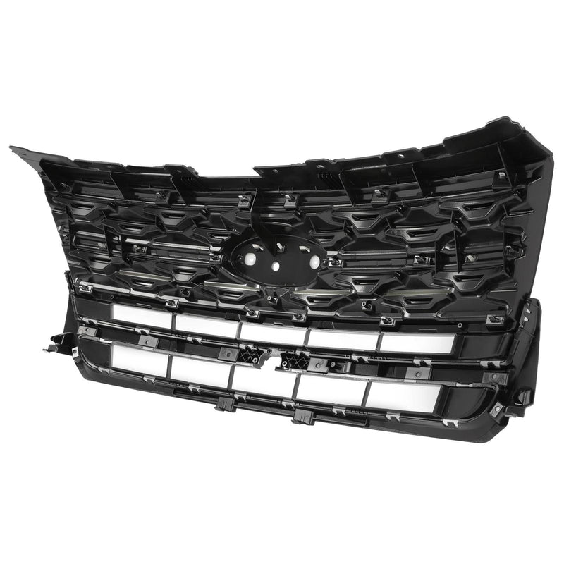 DURAFORCE Front Bumper Upper Grille ABS Grill w/Chrome For Ford Explorer XLT 2018 2019