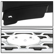 DURAFORCE Front Bumper Upper Grille ABS Grill w/Chrome For Ford Explorer XLT 2018 2019