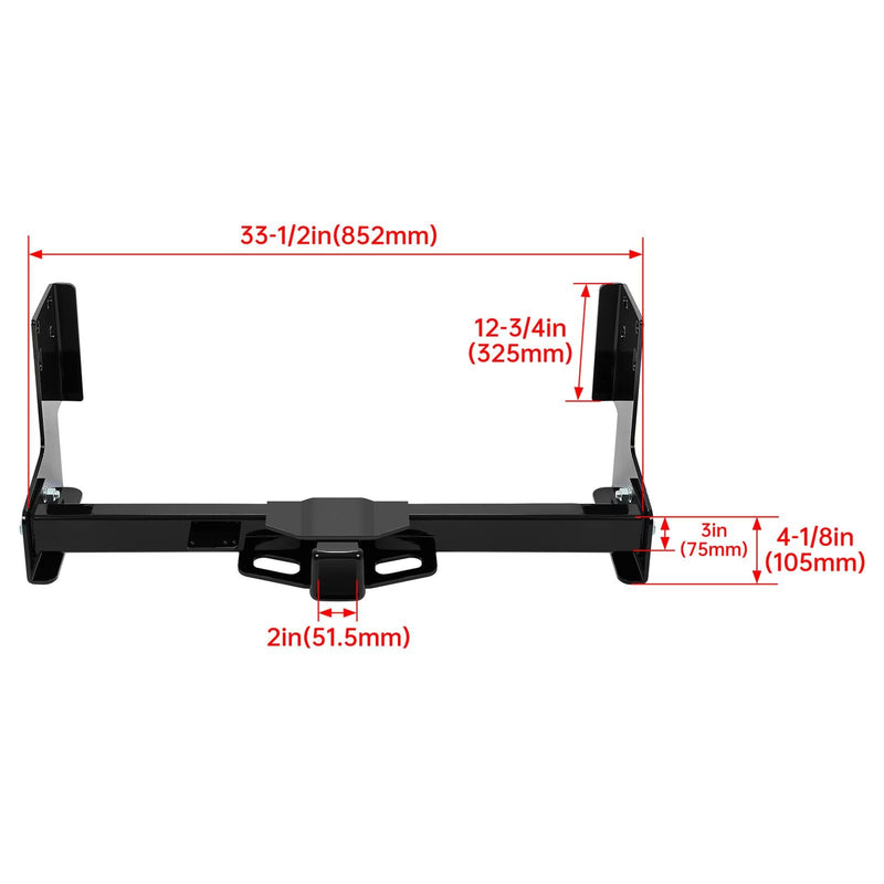 DURAFORCE Class 4 Trailer Hitch Receiver 2" For Dodge Sprinter/Freightliner Sprinter 07-24