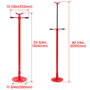 DURAFORCE Steel Under Hoist Lift Jack 1000lbs Car Support adjustable Jack Stand Red