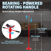 DURAFORCE Steel Under Hoist Lift Jack 1000lbs Car Support adjustable Jack Stand Red