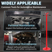 DURAFORCE Steel Under Hoist Lift Jack 1000lbs Car Support adjustable Jack Stand Red