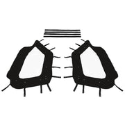 DURAFORCE Pair Soft Doors Windows Enclosure For 14-22 Polaris RZR XP 1000 Turbo S 1000 900