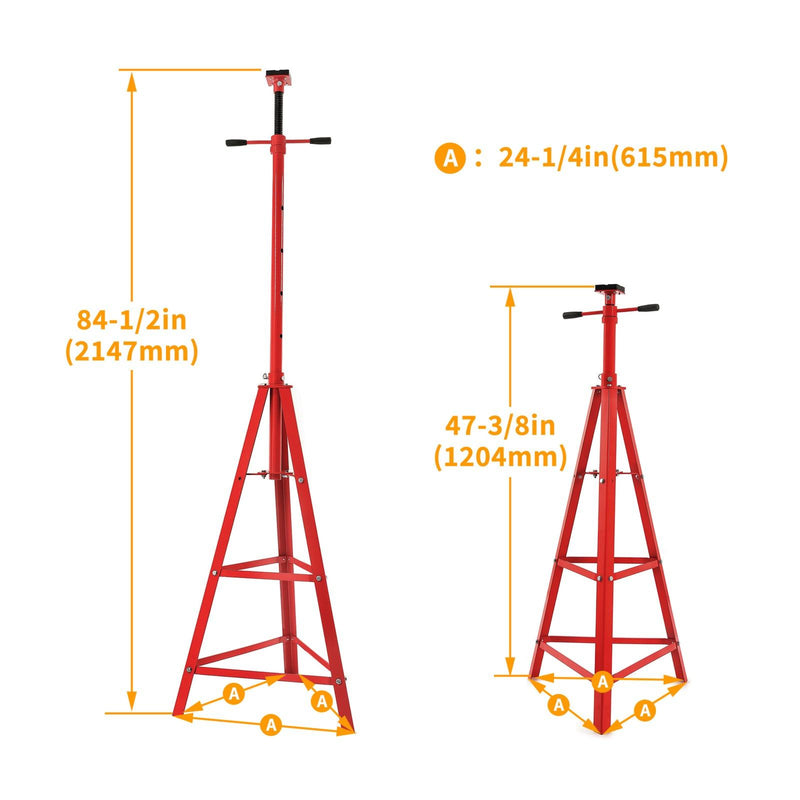DURAFORCE 4000 LB Vehicle Under Hoist Jack Stand Support Jack Stand Lift