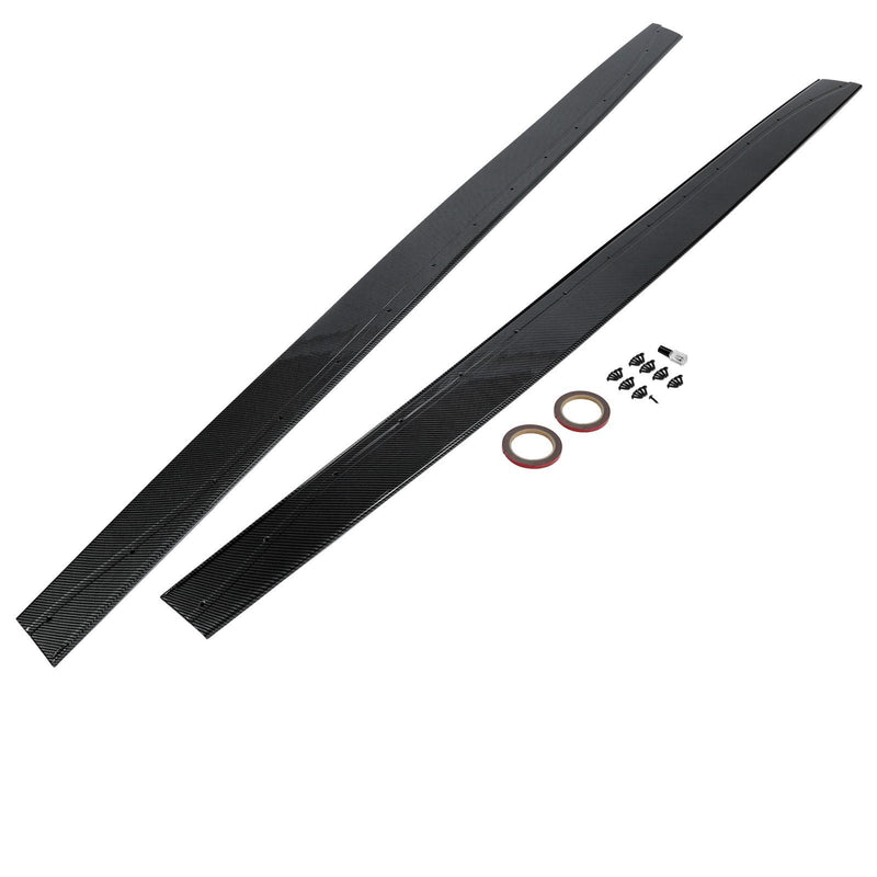 DURAFORCE For BMW F82 F83 M4 2015-2020 Carbon Fiber Color Side Skirts Panel Extension