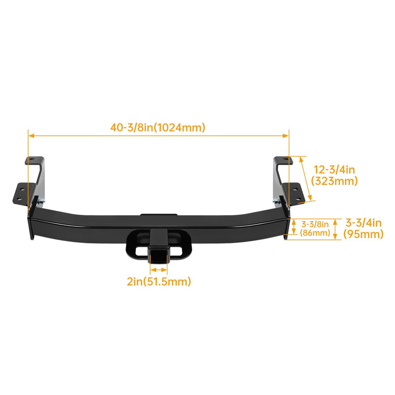 DURAFORCE For Ford E150/E250/E350 2000-14 Class 5 Trailer Hitch Tow Receiver 2" Super Duty