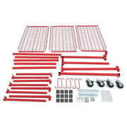 DURAFORCE 3-SHELF PARTS CART MOBILE AUTOBODY PARTS STORAGE RACKPARTS AUTO PAINT ADJUSTABLE