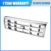 DURAFORCE Chrome Front Bumper Grille For 1992-1996 Ford F-150 1992-1997 Ford F-250 F-350