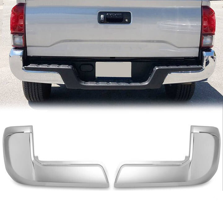 DURAFORCE Bumper End Caps For Toyota Tacoma 2016-2023 Set of 2 Rear LH and RH Chrome