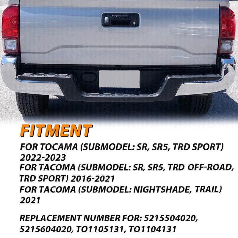 DURAFORCE Bumper End Caps For Toyota Tacoma 2016-2023 Set of 2 Rear LH and RH Chrome