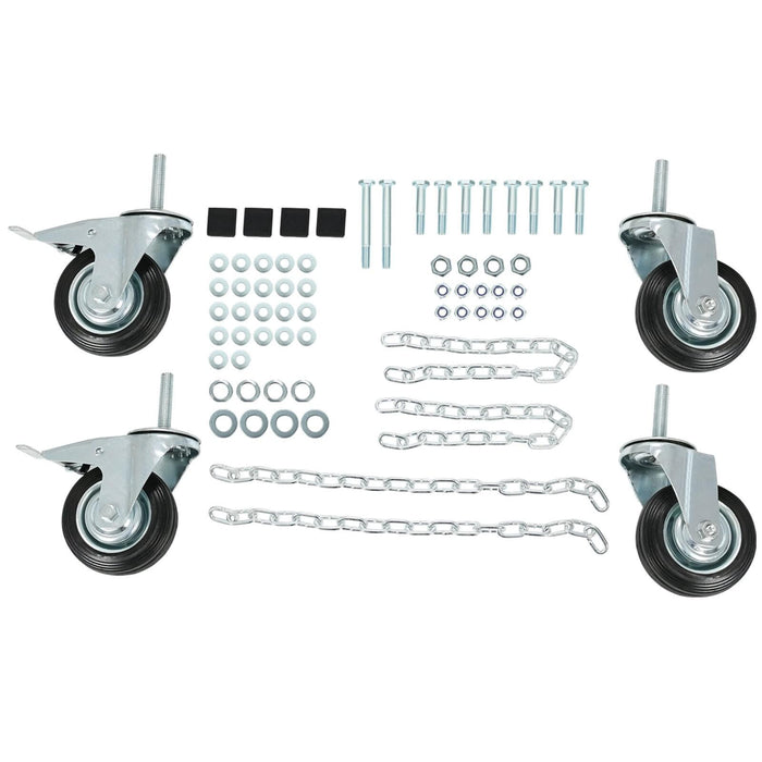 DURAFORCE 1000lb Folding Bed Roller Truck Bed Cart Pickup Bed Dolly Auto Repair