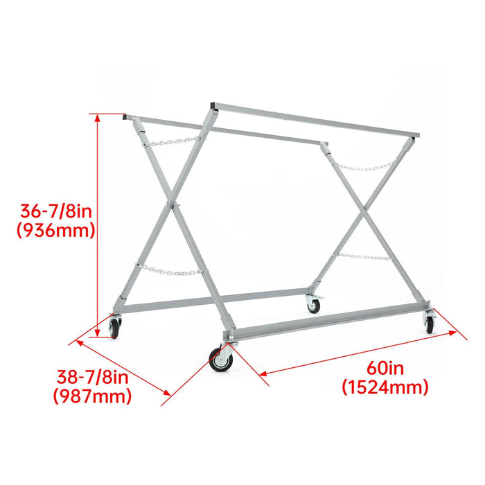 DURAFORCE 1000lb Folding Bed Roller Truck Bed Cart Pickup Bed Dolly Auto Repair