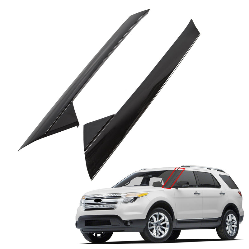 DURAFORCE For Ford Explorer 2011-2019 Windshield Outer Trim Pillar Molding Left Right Kit