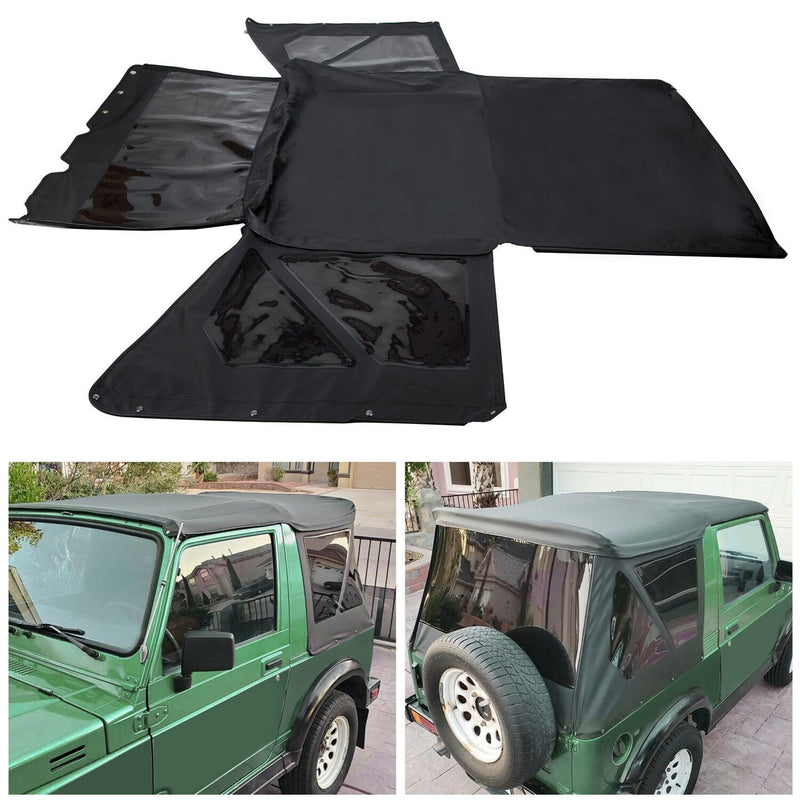 DURAFORCE For Suzuki Samurai 1986-1994 Replacement Soft Top with Zip Out Tinted Windows