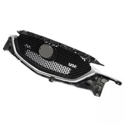 DURAFORCE Fits Mazda CX-5 CX5 2017-2021 Chrome Trim Black Mesh Front Upper Grille Assembly