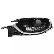 DURAFORCE Fits Mazda CX-5 CX5 2017-2021 Chrome Trim Black Mesh Front Upper Grille Assembly