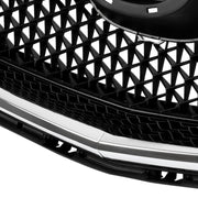 DURAFORCE Fits Mazda CX-5 CX5 2017-2021 Chrome Trim Black Mesh Front Upper Grille Assembly