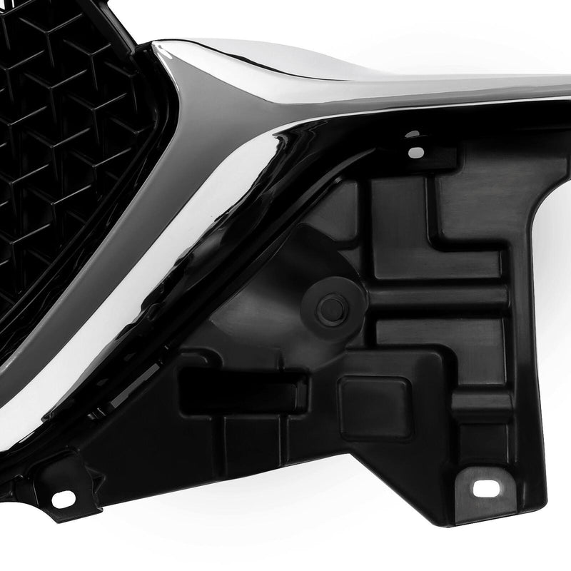 DURAFORCE Fits Mazda CX-5 CX5 2017-2021 Chrome Trim Black Mesh Front Upper Grille Assembly