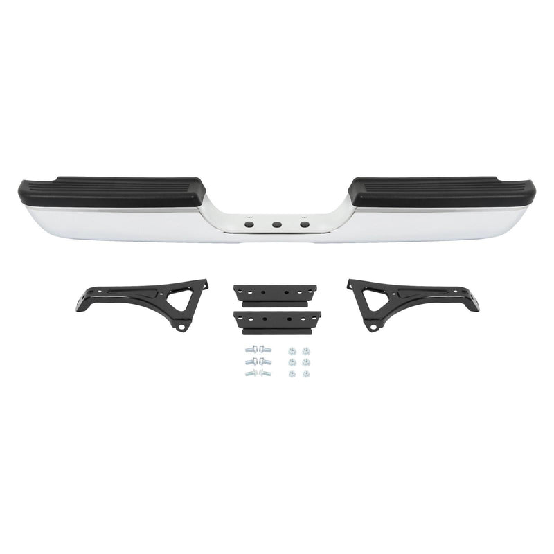 DURAFORCE Chrome For Dodge RAM 1500/2500/3500 Pickup Steel Rear Bumper Assembly 1994-2002