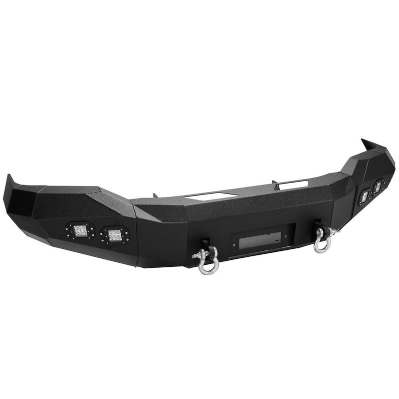 DURAFORCE Front Bumper Winch Ready w/D Rings & Lights For Toyota Tundra 2007-2013