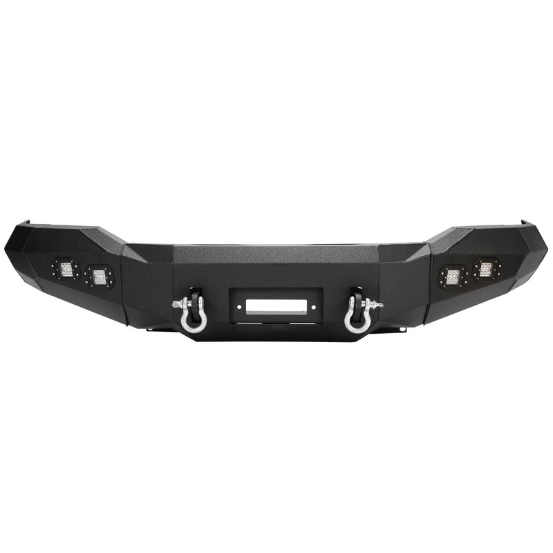 DURAFORCE Front Bumper Winch Ready w/D Rings & Lights For Toyota Tundra 2007-2013