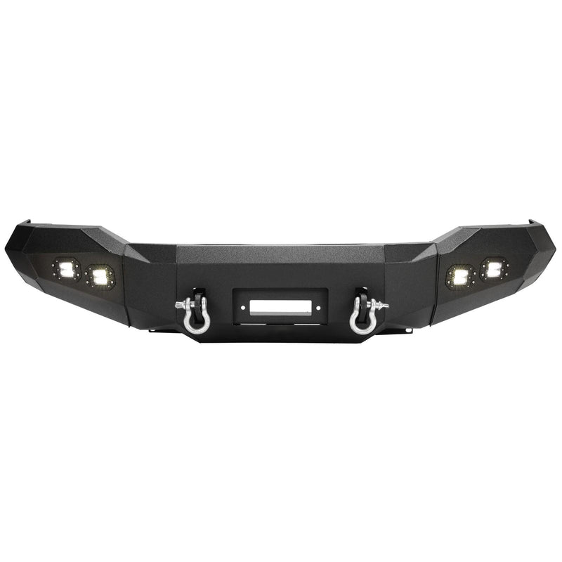 DURAFORCE Front Bumper Winch Ready w/D Rings & Lights For Toyota Tundra 2007-2013
