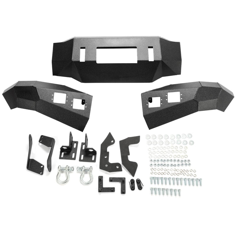 DURAFORCE Front Bumper Winch Ready w/D Rings & Lights For Toyota Tundra 2007-2013