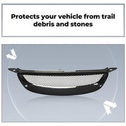 DURAFORCE GLOSS BLACK BUMPER GRILL MESH GRILLE FOR TOYOTA COROLLA 2003-2007 2004 2005 2006