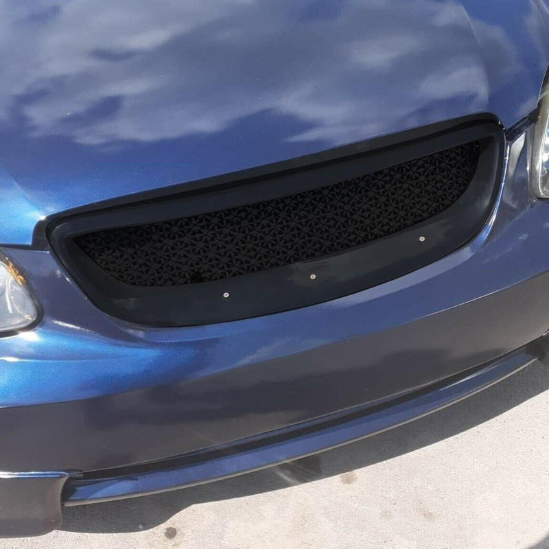 DURAFORCE GLOSS BLACK BUMPER GRILL MESH GRILLE FOR TOYOTA COROLLA 2003-2007 2004 2005 2006