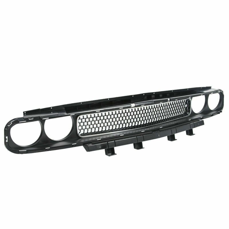 DURAFORCE Fit For Dodge Challenger 2008-2014 Front Bumper Upper Grille Grill Trim Molding