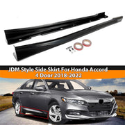 DURAFORCE For Honda Accord 4 Door 2018 19 20 2022 Add-on Side Skirts Extensions JDM Style