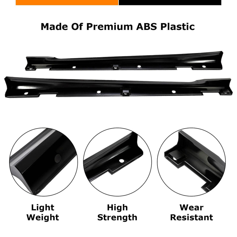 DURAFORCE For Honda Accord 4 Door 2018 19 20 2022 Add-on Side Skirts Extensions JDM Style